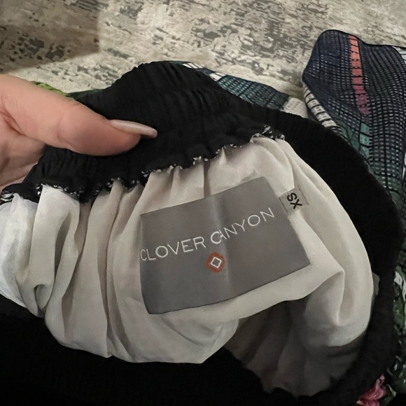 Clover Canyon Multicolor Floral Laser Cut Skirt Size XS - Picture 4 of 5